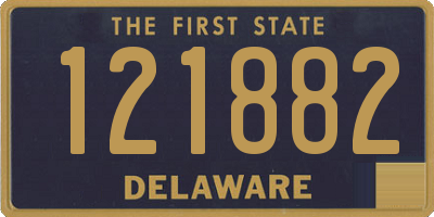 DE license plate 121882