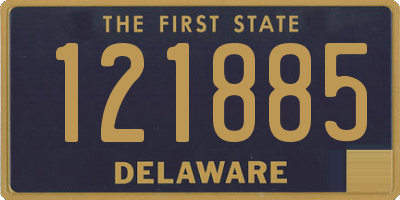 DE license plate 121885