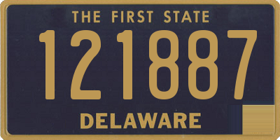 DE license plate 121887