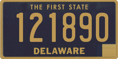 DE license plate 121890