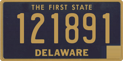 DE license plate 121891