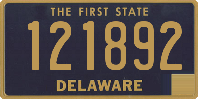 DE license plate 121892