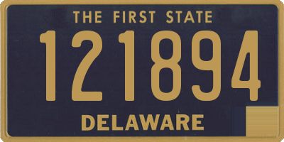 DE license plate 121894