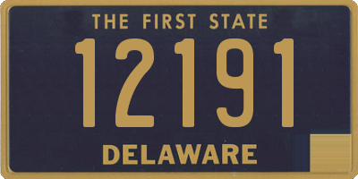 DE license plate 12191