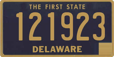 DE license plate 121923