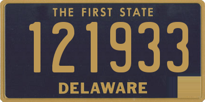 DE license plate 121933