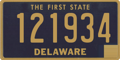 DE license plate 121934