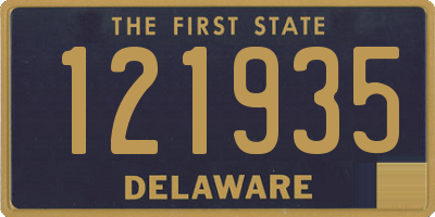 DE license plate 121935