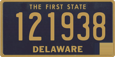 DE license plate 121938