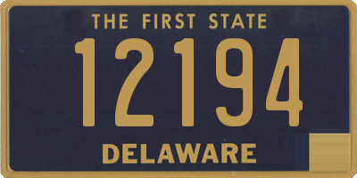 DE license plate 12194