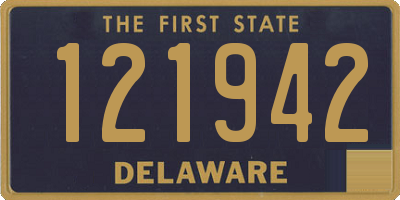 DE license plate 121942