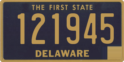 DE license plate 121945