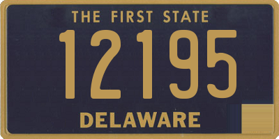 DE license plate 12195