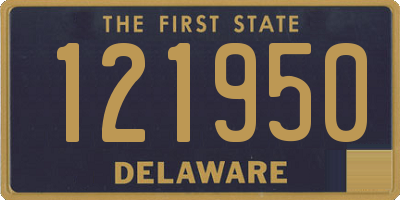 DE license plate 121950