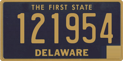 DE license plate 121954