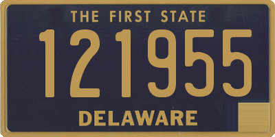 DE license plate 121955