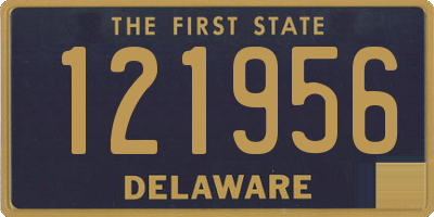 DE license plate 121956