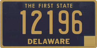 DE license plate 12196