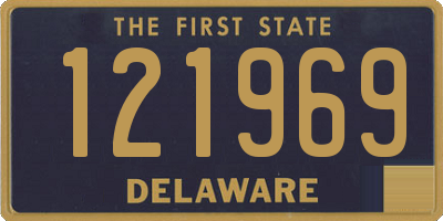 DE license plate 121969