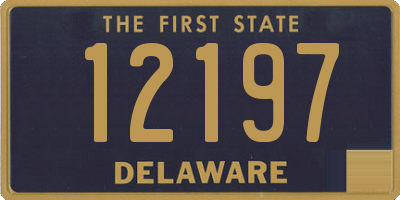 DE license plate 12197