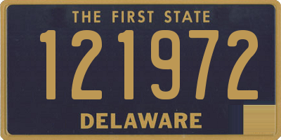 DE license plate 121972