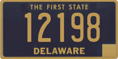 DE license plate 12198