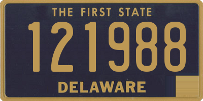 DE license plate 121988