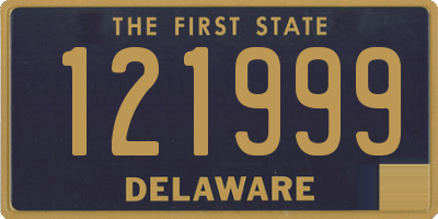 DE license plate 121999