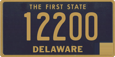 DE license plate 12200