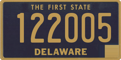 DE license plate 122005