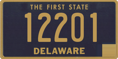 DE license plate 12201