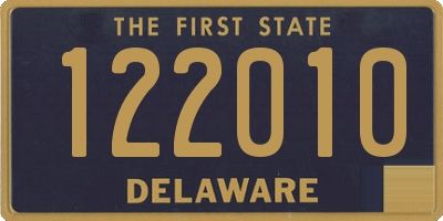 DE license plate 122010