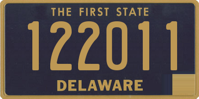 DE license plate 122011