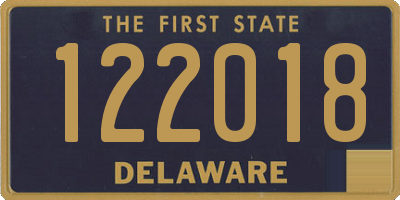 DE license plate 122018