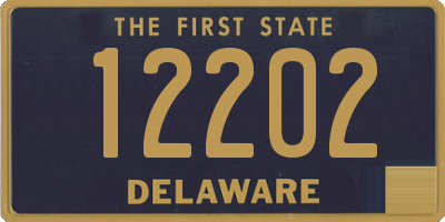 DE license plate 12202