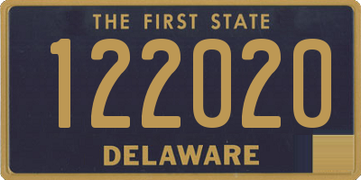 DE license plate 122020