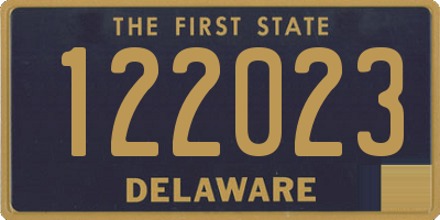 DE license plate 122023