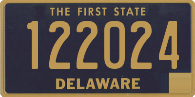 DE license plate 122024