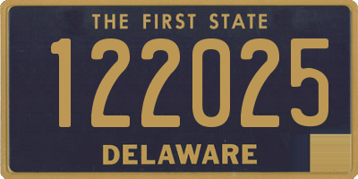 DE license plate 122025