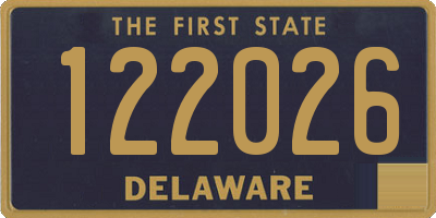 DE license plate 122026