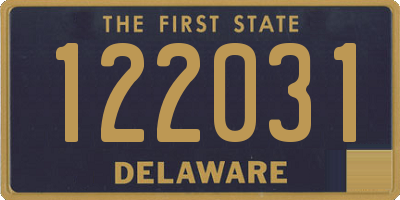 DE license plate 122031