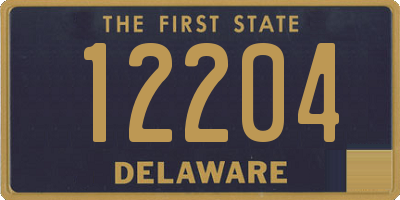 DE license plate 12204