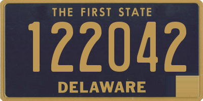 DE license plate 122042