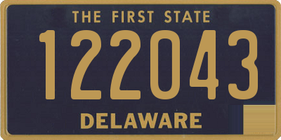 DE license plate 122043