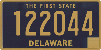 DE license plate 122044