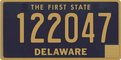 DE license plate 122047