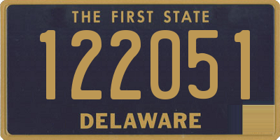 DE license plate 122051