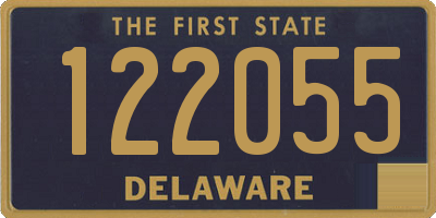 DE license plate 122055