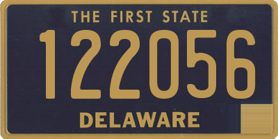 DE license plate 122056