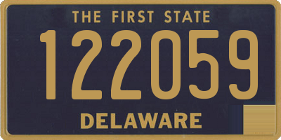 DE license plate 122059